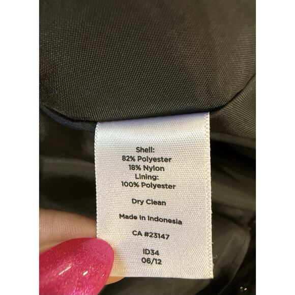 NWT Talbots Black Pleated Full Knee Length Shimmer Skirt Women’s Size 8 NEW $139 - Picture 9 of 11